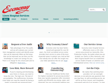 Tablet Screenshot of economylinenhospitalservices.com